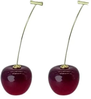 Silver Cherry Stud Earrings Women and Girls Jewelry Gift