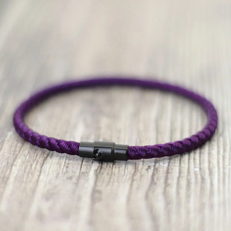 Men Lucky Thread Bracelet with Micro Magnetic Beads