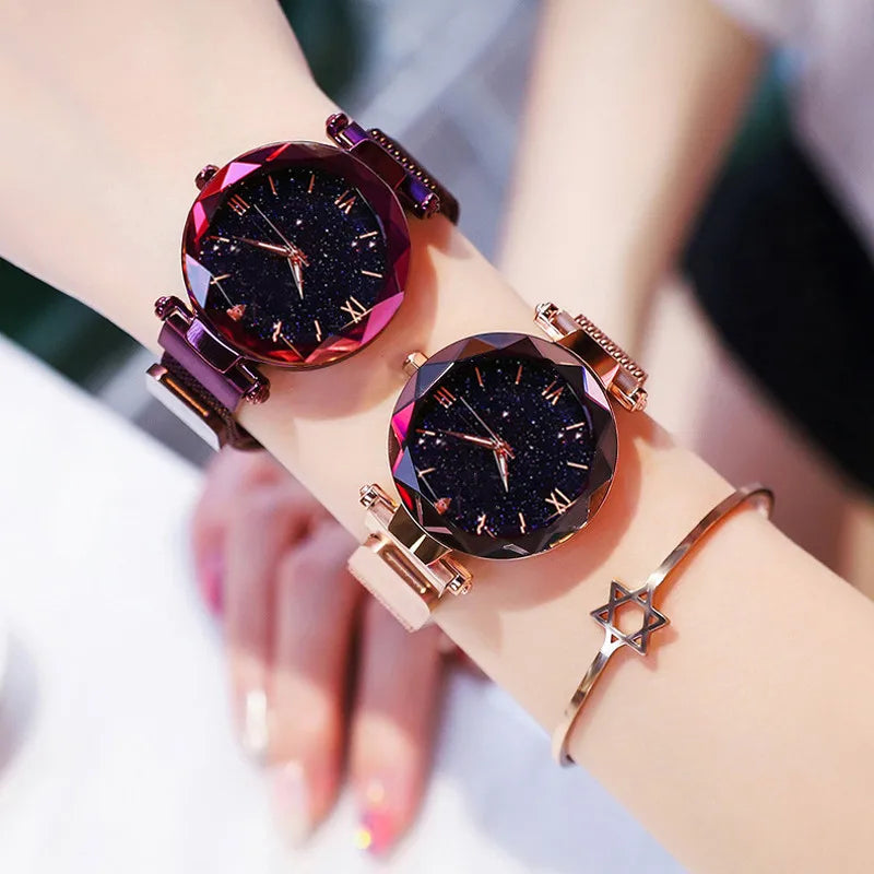 Elegant Starry Sky Quartz Watch for Women