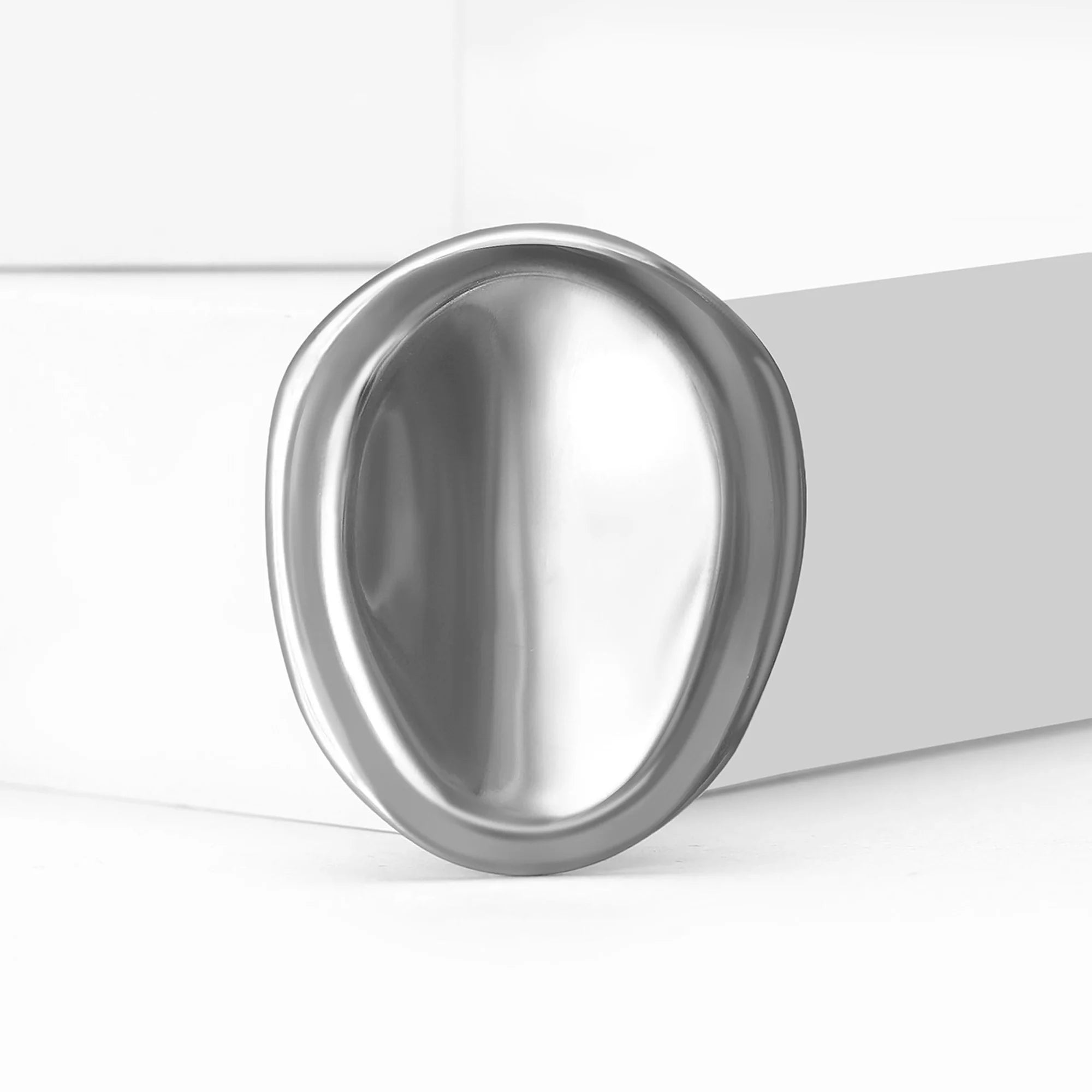 Stainless Steel Irregular Geometric Ring Brooch