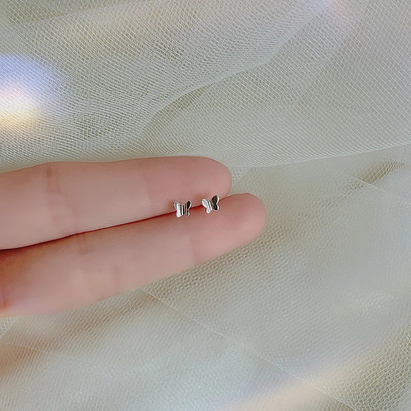 Women’s Silver Heart Star Earrings