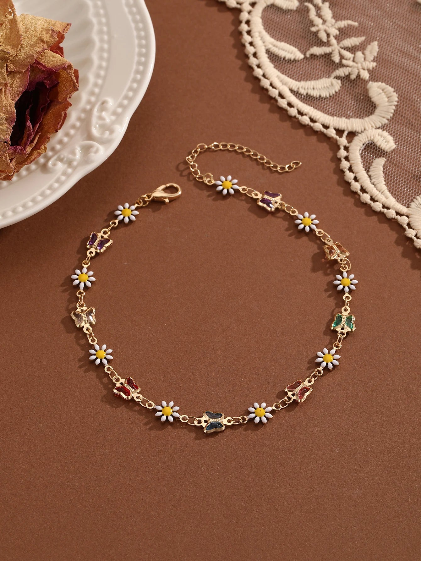 Crystal Ankle Bracelet for Women