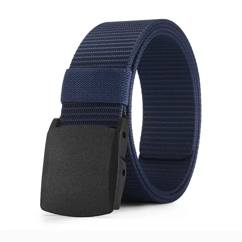 Outdoor Nylon Tactical Belt – Metal-Free Canvas Sports Belt for Men, Casual Training Jeans Belt