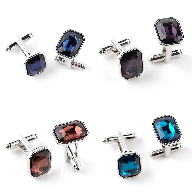 Men’s Fashion Cufflinks – Luxury Colorful