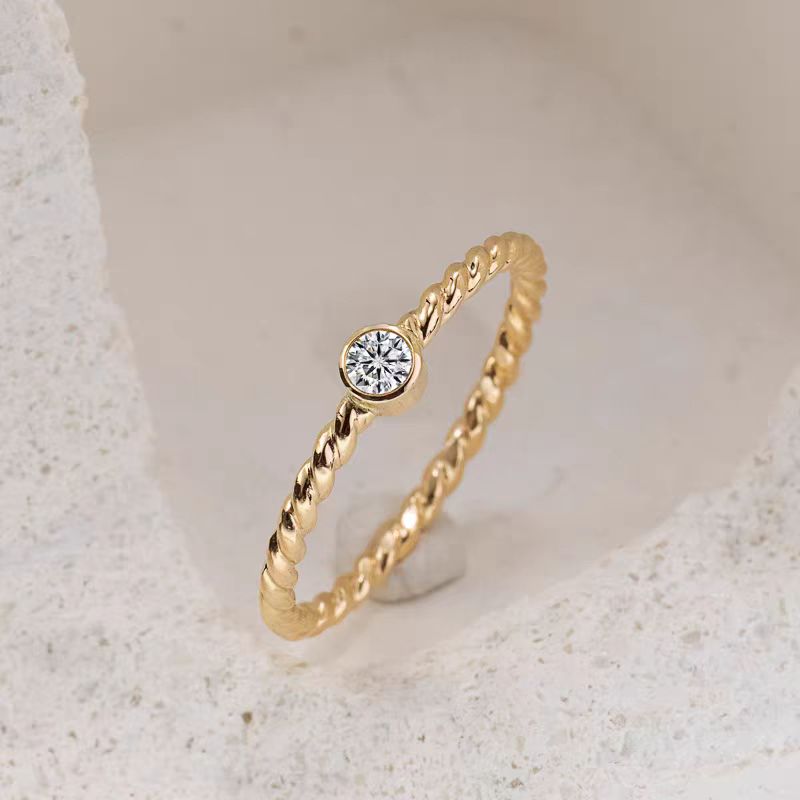 14k Gold Twist Ring